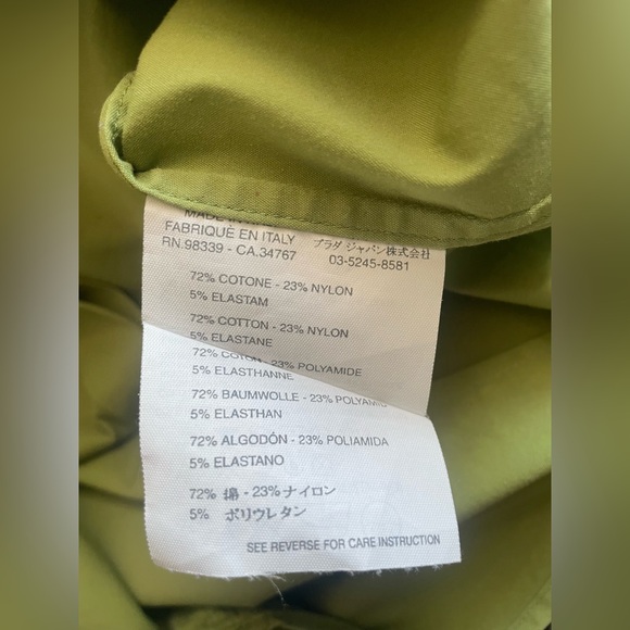 Prada - Cotton blend green button up dress shirt Size 39 (15.5” neck) - Picture 6 of 6